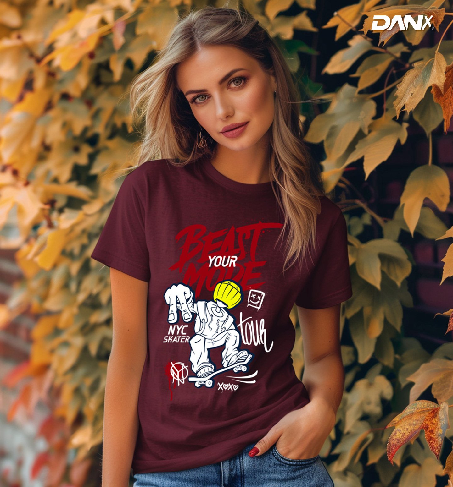 Girl-with-beast-you-mode-t-shirt